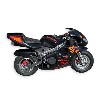 Pocket Bike 49cc nero con ottica frontale, Ricambi Mini Moto