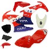 Carena per mini moto 47 49cc (Rosso-Blu-Bianco), Ricambi Mini Moto