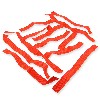Paio di reti rosso per Poggiapiede per Bashan BS250AS-43, Ricambi Bashan 250cc BS250AS-43