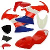 Carena per mini moto 47 49cc (Rosso-Blu-Bianco), Ricambi Mini Moto