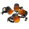 4 x Indicatori di direzione Tuning Anteriori - Posteriori per Dax 50cc - 125cc (nero), Ricambi Dax Skymax