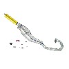 Marmitta Tuning per mini moto (tipo 2, oro), Ricambi Mini Moto
