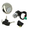 Blocchetto accensione completo e tappo serbatoio per PBR 50cc-125cc - Prima 2009, Ricambi PBR Skyteam ZB Honda