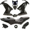 Carena Carbonio Special Edition per mini MT4 (nera), Ricambi Pocket Blata MT4
