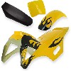 carena per mini moto cross giallo-nera, tipo 1, Ricambi Mini moto cross