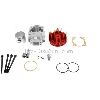 Kit mini moto 49cc 4 transferts asse di 12 mm (tipo A, rosso), Ricambi pocket supermoto