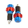 Tappi protezione maniglia Rosso-Blu foncé (tipo 2), Ricambi Baotian BT49QT-9