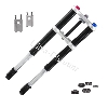 Forcella completa per Pit Bike (alta gamma, nera, 700mm), Ricambi Pit Bike