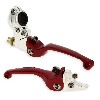 Coppia di leve per Pit Bike in alluminio UD Racing (rossa), Ricambi Pit Bike