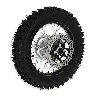 Ruota posteriore 12'' completa per Pit Bike AGB27 nera, tacchetti da 12 mm, Ricambi Pit Bike