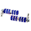Pedane poggiapiedi in alluminio TAF01 (blu), Ricambi Mini Moto