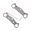 Coppia di teste forcella per mini moto (Chrome), Ricambi Mini Moto