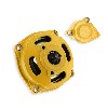 Campana frizione + coperchio + pignone a 7 denti - Giallo, Ricambi Moto Nitro