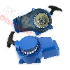 Avviamentoper mini moto a strappo in alluminio + Pignone in alluminio - Azul, Ricambi Mini Moto
