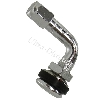 Valvola a gomito per pneumatico Tubeless (chrome), Ricambi Mini Moto