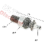 Pignone a 6 denti per mini moto (tipo H), Ricambi Mini Moto