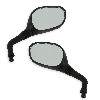 Lotto Specchietto retrovisore per scooter Baotian BT49QT-7 (Nero), Ricambi Baotian BT49QT-7