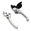 Coppia di leve per Pit Bike in alluminio UD Racing (Alu-Nere), Ricambi Pit Bike