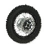 Ruota posteriore 12'' completa per Pit Bike AGB27 nera, Ricambi Pit Bike