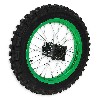 Ruota posteriore 14'' completa per Pit Bike AGB30 (verde), Ricambi Pit Bike
