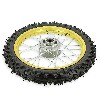Ruota anteriore 14'' completa per Pit Bike AGB27 (oro, ruota con tacchetti da 10mm), Ricambi Pit Bike