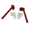 Bracci manubrio Tuning per mini moto Nitro (tipo 3, rossi), Ricambi Moto Nitro
