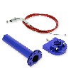 Manopola acceleratore rapida di qualità BLU + cavo (Rosso), Ricambi Mini Moto
