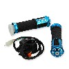 Maniglie tiuning con interruttore spegnimento blu per Mini moto, Ricambi Mini Moto