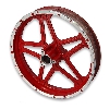 Cerchio anterior rosso per mini moto cross (10'', tipo 1), Ricambi Mini moto cross