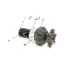 Pignone rinforzato 6 denti per mini moto a passo Americano catena TF8 10mm, Ricambi Racing mini ZPF