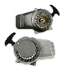 Avviamento a strappo in alluminio + Pignone in alluminio per mini moto supermotard, Ricambi pocket supermoto