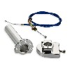 Manopola acceleratore rapida di qualità (Alu) + cavo (blu), Ricambi pocket supermoto