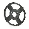 Corona rinforzata per mini moto a 62 denti (passo piccolo), Ricambi pocket supermoto