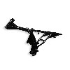 Telaio nero per T-REX Skyteam, Ricambi Trex Skyteam