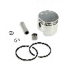 Kit pistone 44mm (perno da 10mm) per kit cinesi + cuscinetti ad ago, Ricambi mini quad