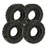 Kit di 4 pneumatici 3.00-4 con tacchetti per mini quad, Ricambi mini quad