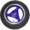 Ruota posteriore completa per Scooter cinese (blu - tipo 1), Parti di scooter cinesi