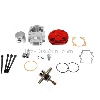 Kit 53cc 4 transferts + albero motore asse 12 mm (tipo B, Rosso), Ricambi pocket supermoto