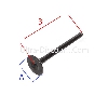 Valvola di aspirazione per scooter baotian BT49QT-7, Ricambi Baotian BT49QT-7