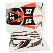 Kit decorazioni per Mini cross(rossi)