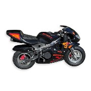 Pocket Bike 49cc nero con ottica frontale