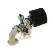 Kit carburatore 26 mm filtro in schiuma a gomito per Trex