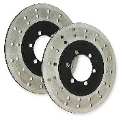 Lotto di 2 dischi anteriori per Quad Bashan 250cc (BS250AS-43)