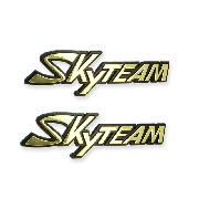 2 x Adesivo in plastica con logo SkyTeam per serbatoio V-Raptor