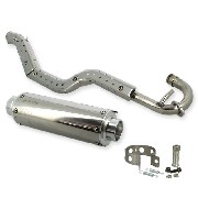 Marmitta cromato per Skyteam Cobra 50cc
