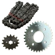 Kit di trasmissione: catena + pignone + ruota dentata per Skymax ST125-6-6A