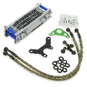 Radiatore olio per Pit Bike (Blu, tipo 2)