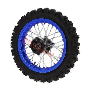 Ruota posteriore 12'' per Pit Bike AGB29 (blu)