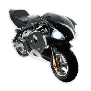 Pocket Bike 49cc nero con ottica frontale