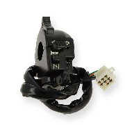 Unità comandi sinistra per Bubbly Skyteam 50 a 125cc (SEMI-AUTO) - Nero